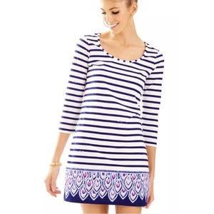 Beacon Dress - Serene Stripe Engineered